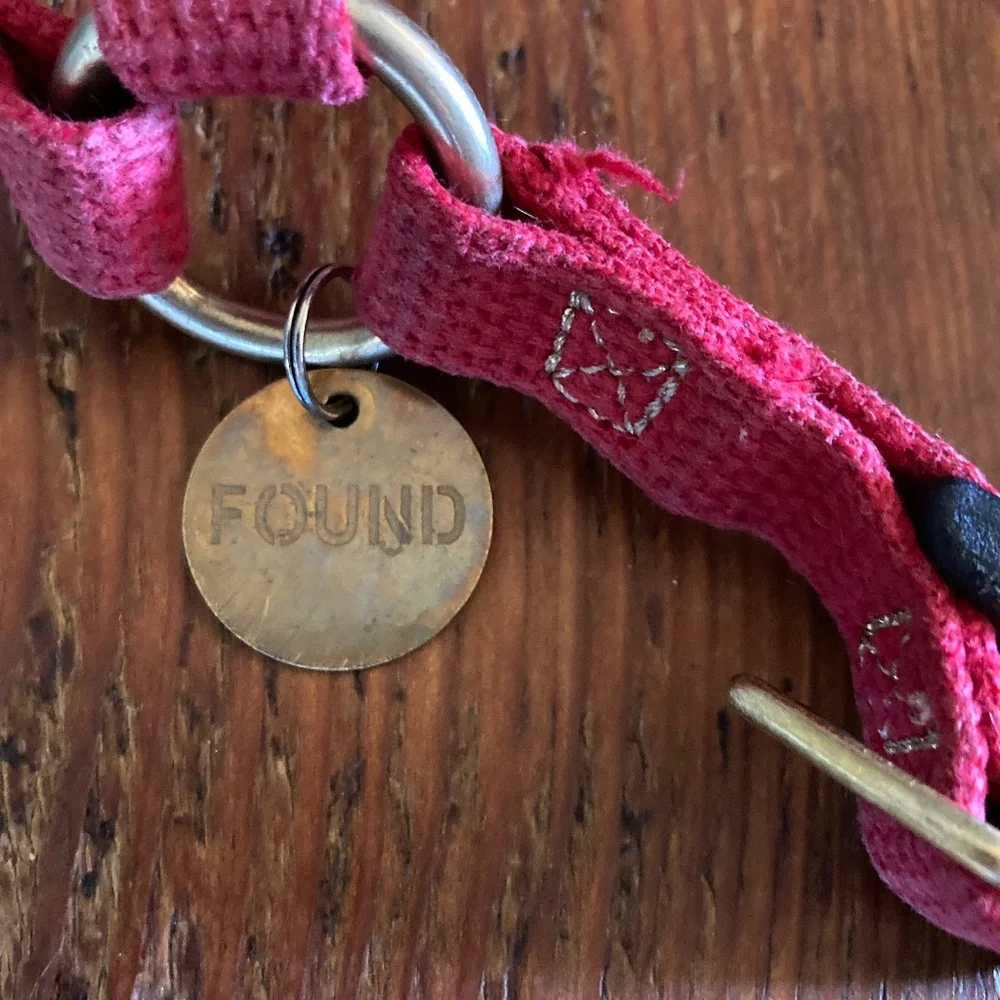 Found My Animal Dog Harness, Red, 100% Cotton, Size Medium, Made in the USA